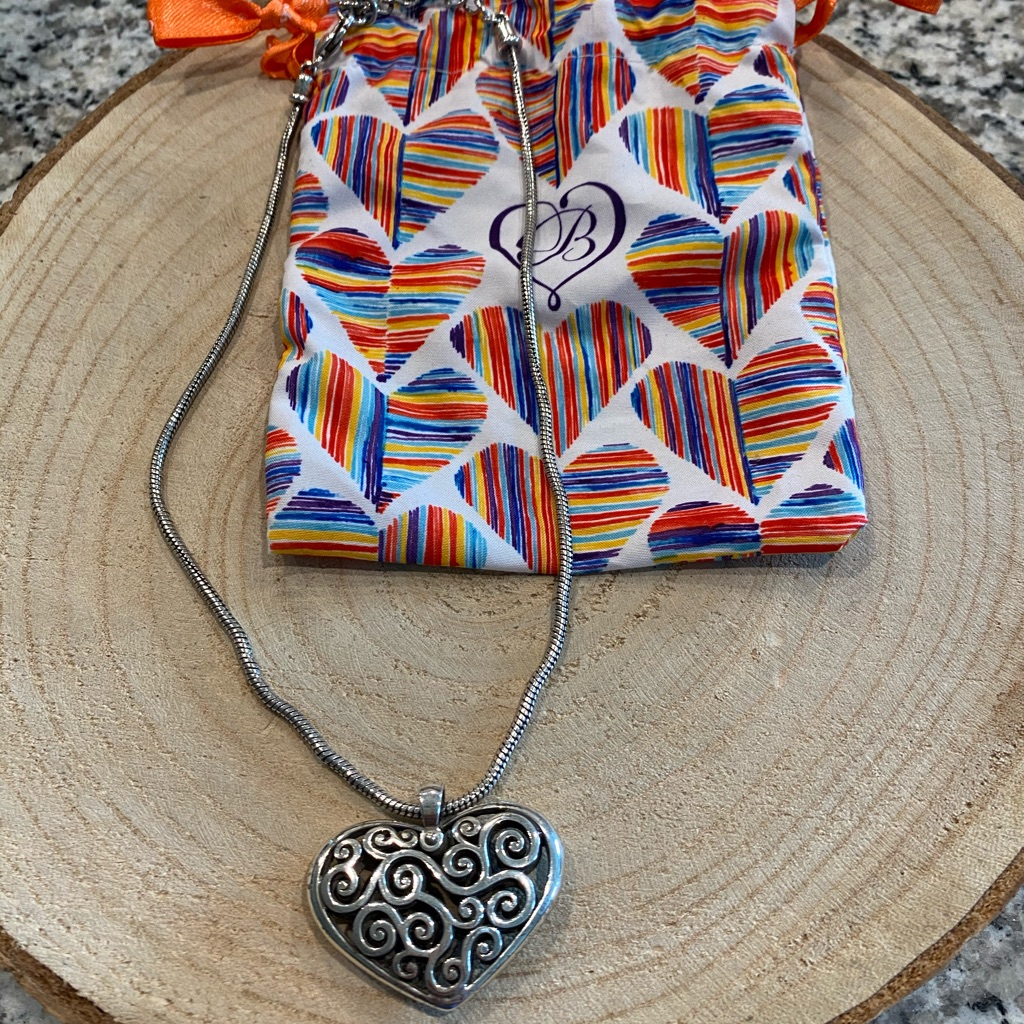 Brighton Scroll Heart Necklace 25$
